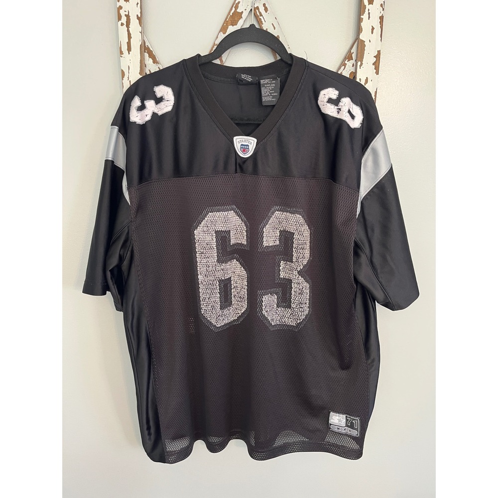 Vtg Starter Gridiron Football Jersey #63 Oakland Raiders Gene Upshaw Size Large
